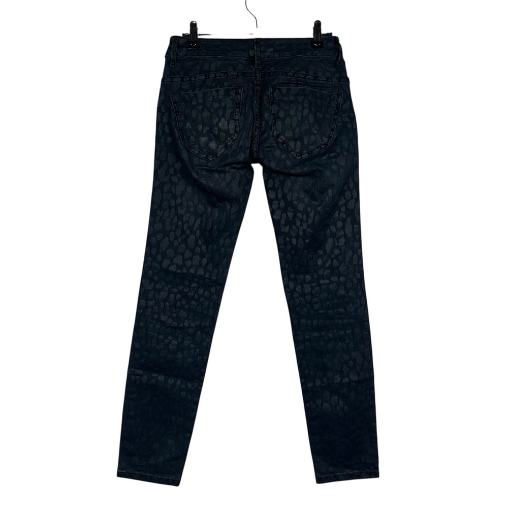 London Jean Skinny Women's size 0 Cheetah Print Denim Jeans